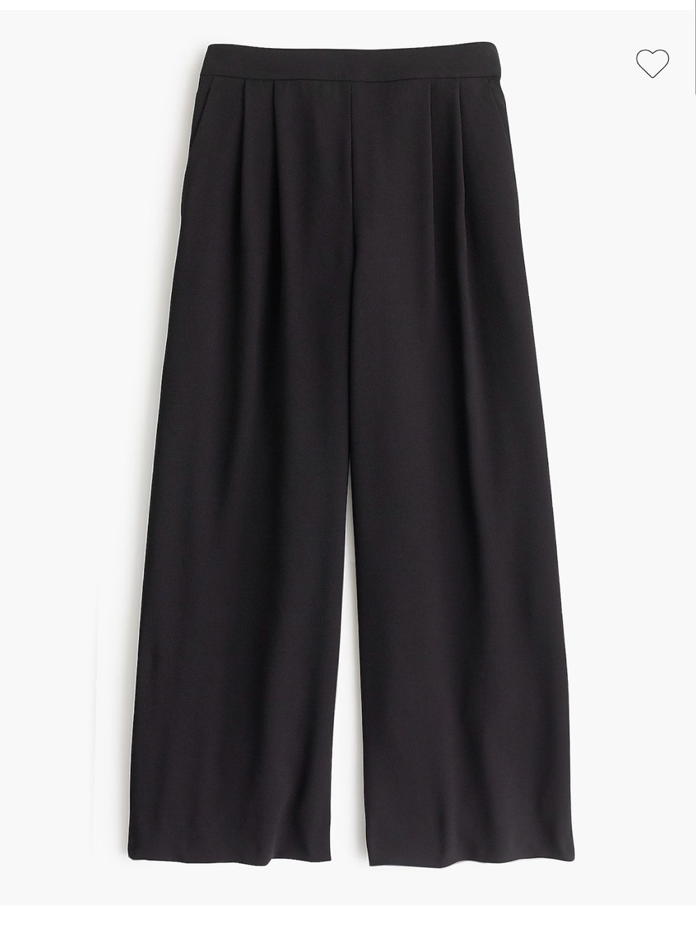 JCrew wide-leg crop pant in 365 crepe - Size 12